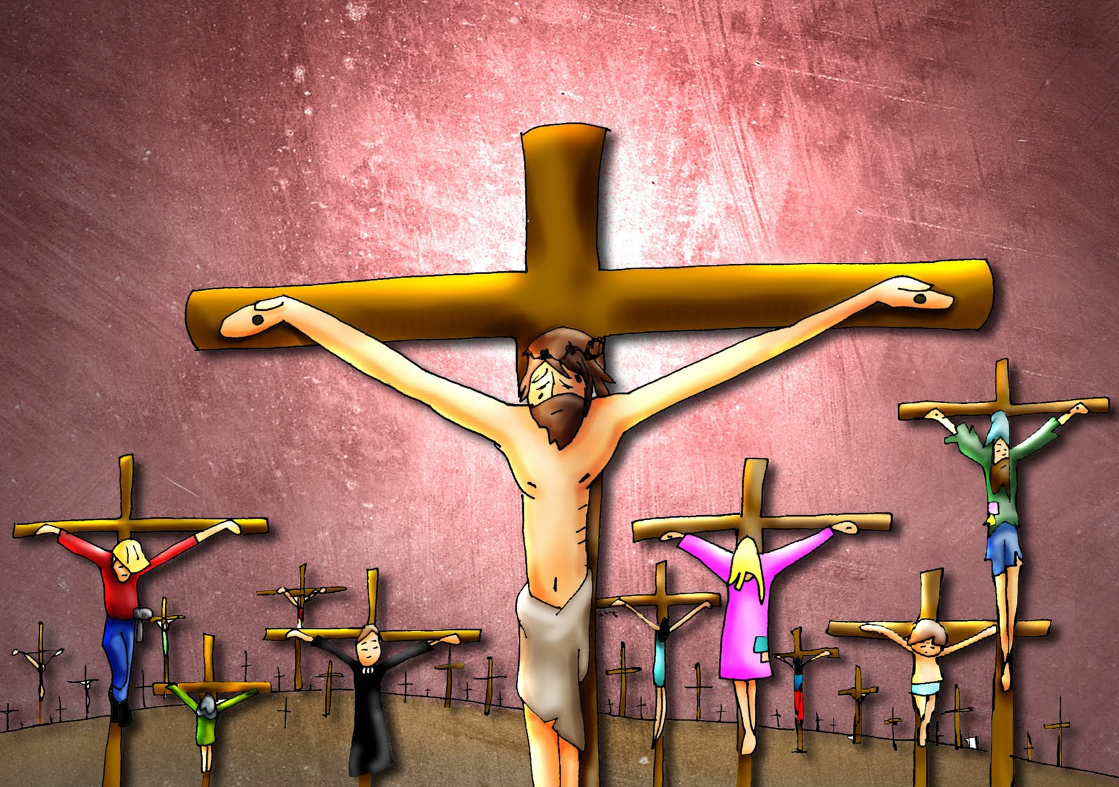 Resultado de imagen de fano jesus en la cruz
